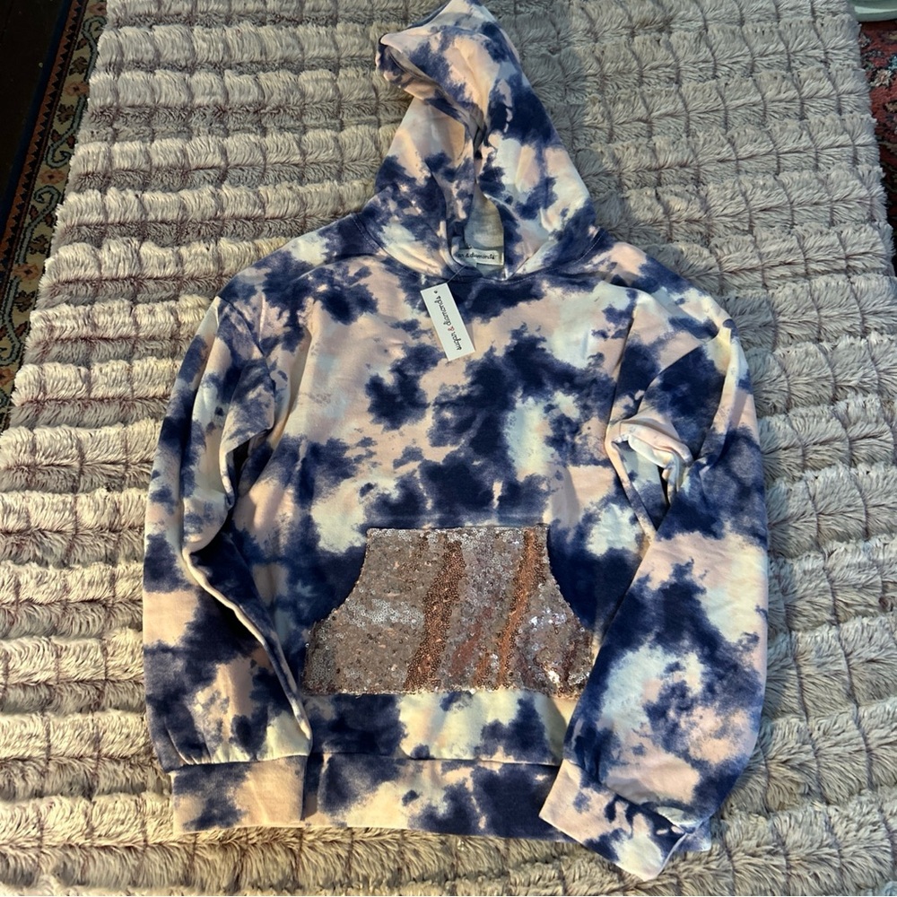 Sugar & diamond tye dye hoodie size medium 10/12